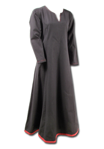 Kleid Basic, schwarz/dunkelrot Kleid Basic, schwarz/dunkelrot