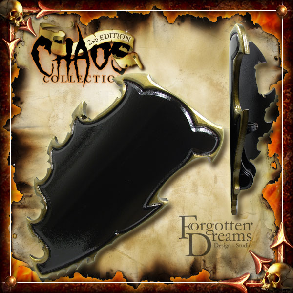 Chaos 2nd Edition Chaos Schild schwarz/gold 95x60cm Chaos 2nd Edition Chaos Schild schwarz/gold 95x60cm